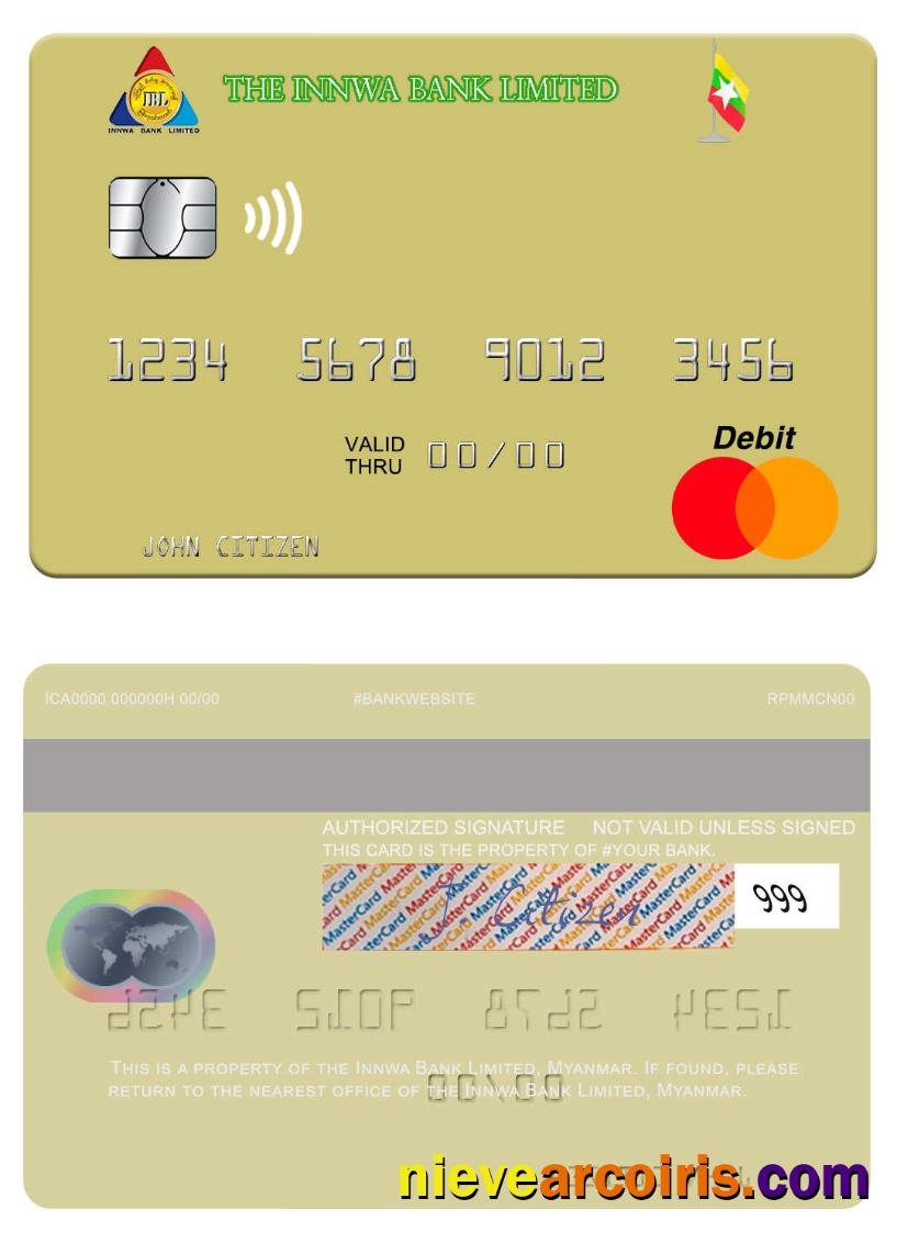 Myanmar Innwa Bank Limited mastercard